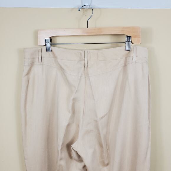 Per Se High Rise Straight-leg Dress Pants in Tan Size 14 - Picture 6 of 11
